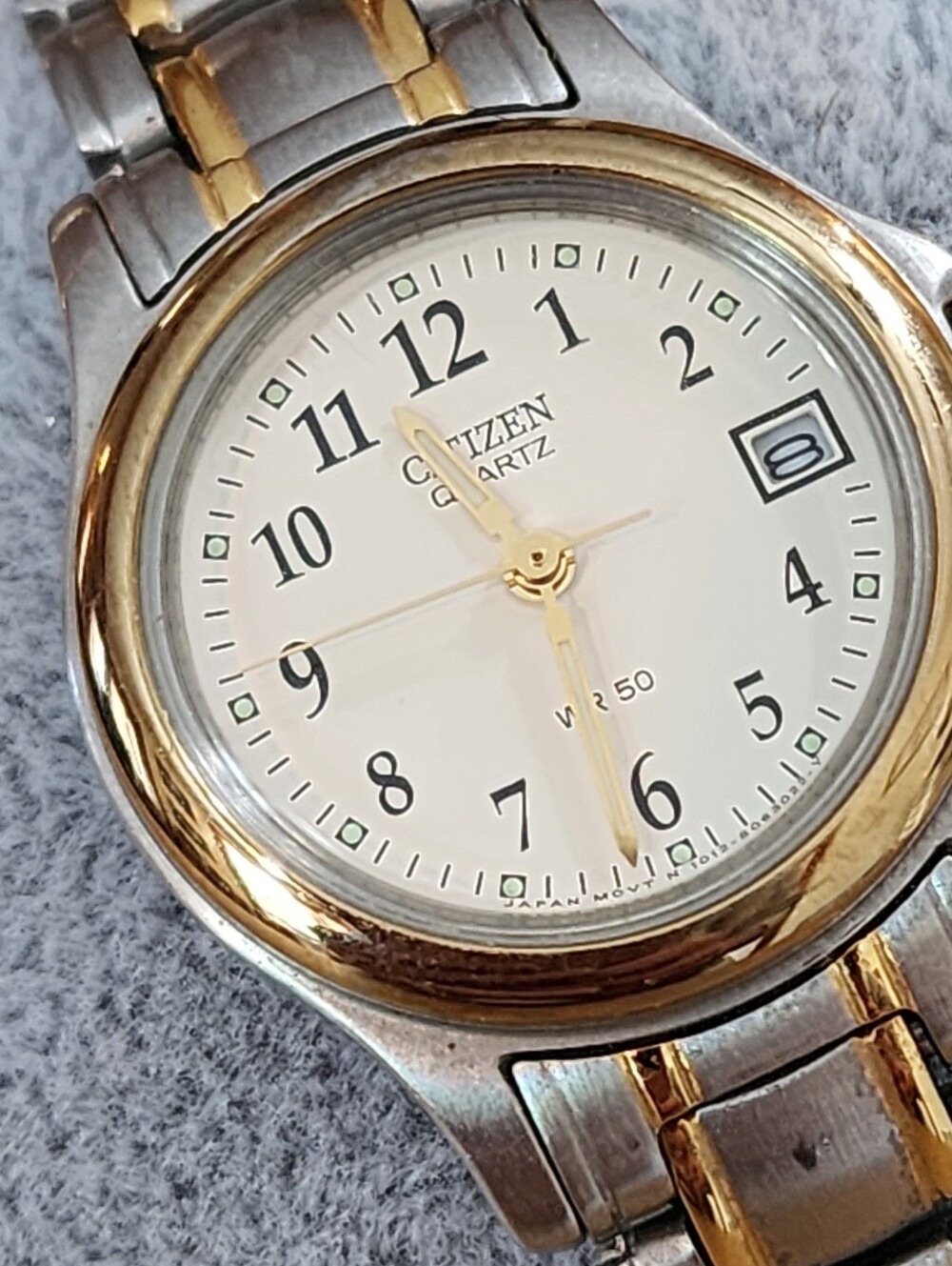 Citizen Women's Watch 1012-S038375 Quartz Date Two Tone New Battery Stainless St